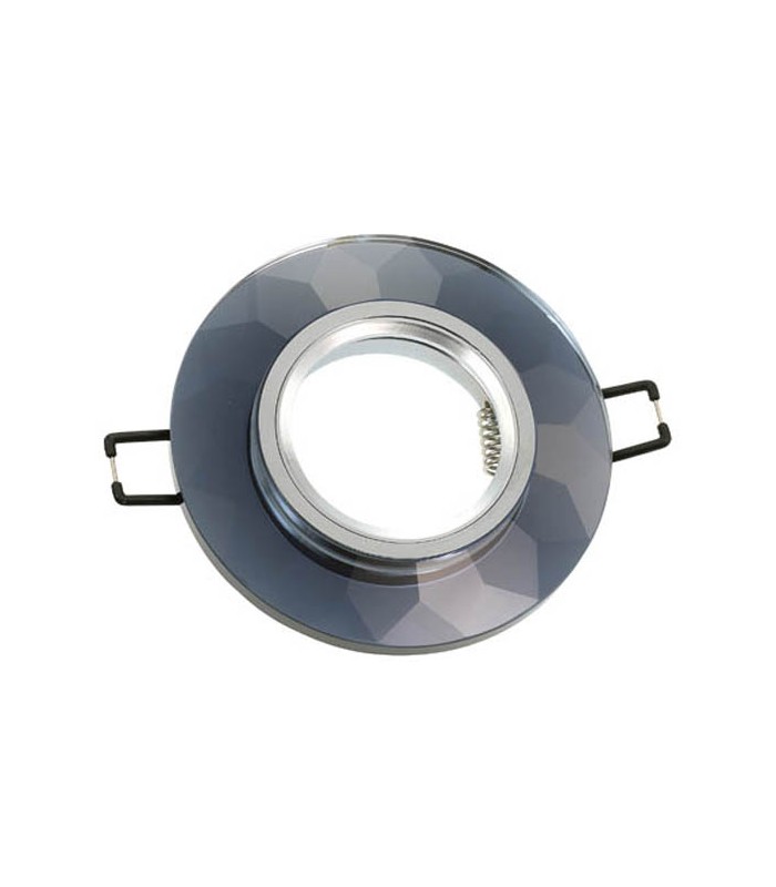 SPOT LIGHT FIXTURE RECESSED MOUNTED PALACE-01 ROUND BLACK GU5.3 MR16  2012110 VITO - VITO EUROPE