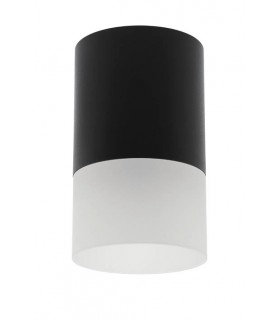 SPOT LIGHT FIXTURE SURFACE MOUNTED DONNA AB GU10 Φ80x145mm BLACK & TRANSPARENT 2012860 VITO