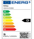 LED GARDEN FIXTURE MANTUS 5W 555Lm 3000K (WARM WHITE) IP65 78x85x230mm BLACK 3241550 VITO