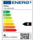 LED FILAMENT BULB LEDISONE-2-CLEAR C35 6W 726Lm E14 2700K (WARM WHITE) 1518220 VITO