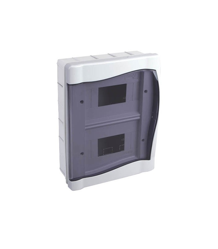 FUSE BOX RECESSED MOUNTED 2 LINES 24 GANG WITH SEMI TRANSPARENT DOOR HALOGEN FREE IP40 ISI-140000024102021 VITO