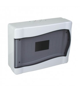 FUSE BOX SURFACE MOUNTED 1 LINE 16 GANG WITH SEMI TRANSPARENT DOOR HALOGEN FREE IP40 ISI-240000016102024 VITO