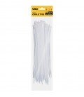 PLASTIC CABLE TIE 4.6X300mm WHITE 50 PCS IN BAG 7100370 VITO