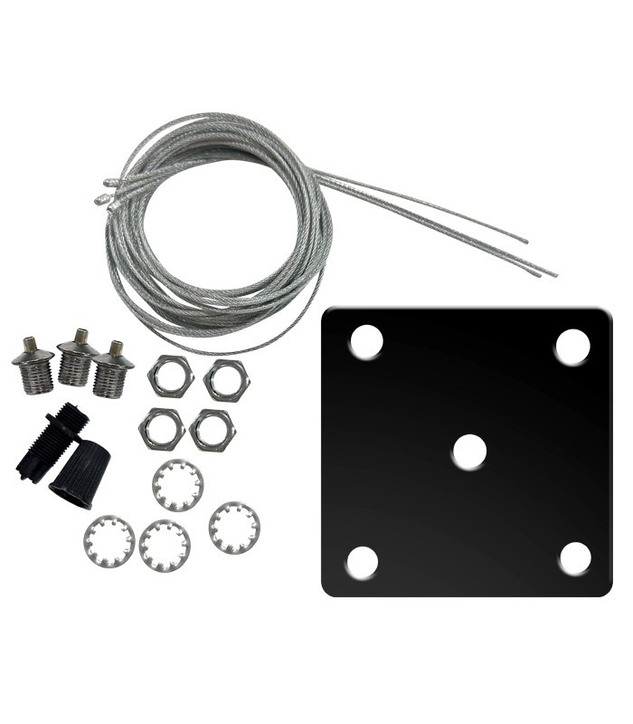SQUARE HANGING SET HSS 4*1.5M  BLACK FOR ALL FINESSE R FIXTURES 2026420 VITO