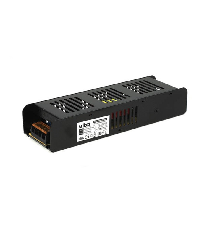 TRANSFORMER ZEUS 24VDC 8.35A 200W IP20 SLIM POWER SUPPLY  6240640 VITO