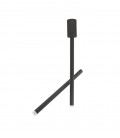 SPOT LIGHT FIXTURE SURFACE MOUNTED ACROBAT φ25*H430 2x5W COB 3000K BLACK L0.6M 2102600 VITO