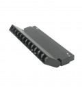 LED MAGNETIC TRACK LIGHT ROTATEABLE MAGNA-H S3 12W 960Lm 3000K (WARM WHITE) 24° 40x300mm 48V BLACK 2102201 VITO