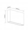LED OUTDOOR WALL LIGHT ADRIA-UD1 12W 732/804/780Lm 3xCCT IP65 125x200x39 ANTHRACITE 3230501 VITO