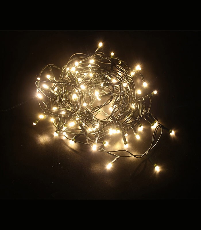 CHRISTMAS LIGHTING NATALE-4 STRING 100LED 2700K 5M 31V IP44 GREEN 5620320 VITO