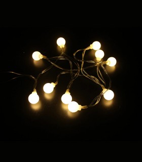 CHRISTMAS LIGHTING NATALE-12 BULB 10LED 2700K 1M 2xAA IP20 TRANSPARENT 5620660 VITO