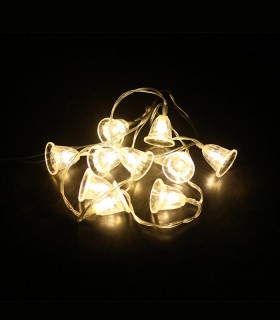 CHRISTMAS LIGHTING NATALE-16 SMALLBELL 10LED 2700K 1M 2xAA IP20 TRANSPARENT 5620710 VITO