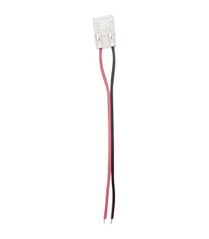 LED STRIP CONNECTOR 8MM-SINGLE WITH CABLE 20PCS-BAG TRANSPARENT 5520310 VITO