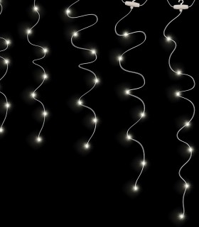 CHRISTMAS LIGHTING NATALE-21 COPPER CURTAIN 300LED 27K 3X3M USB 5V IP44 SILVER 5620780 VITO