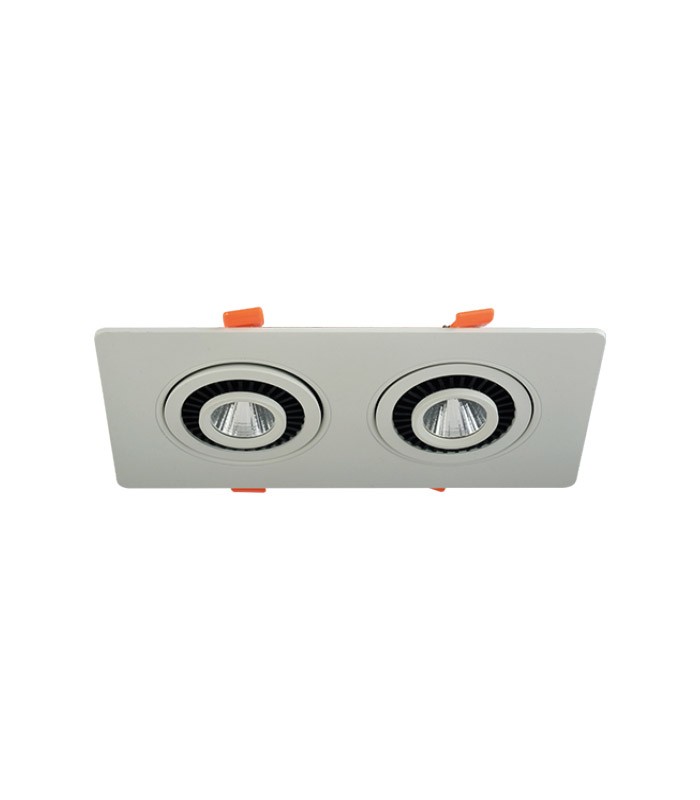 VT/PAN-2/2x5W/COB/6000K/220V/SQUARE/LED SPOTLIGHT 2101210 VITO