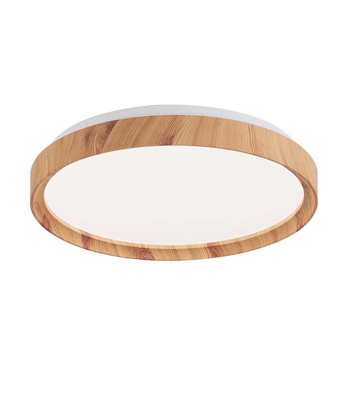 LED CEILING LAMP LIDIA R35 Ø390xH70 35W 3xCCT (3000K/4000K/6500K) 3500Lm WOODEN 2027860 VITO