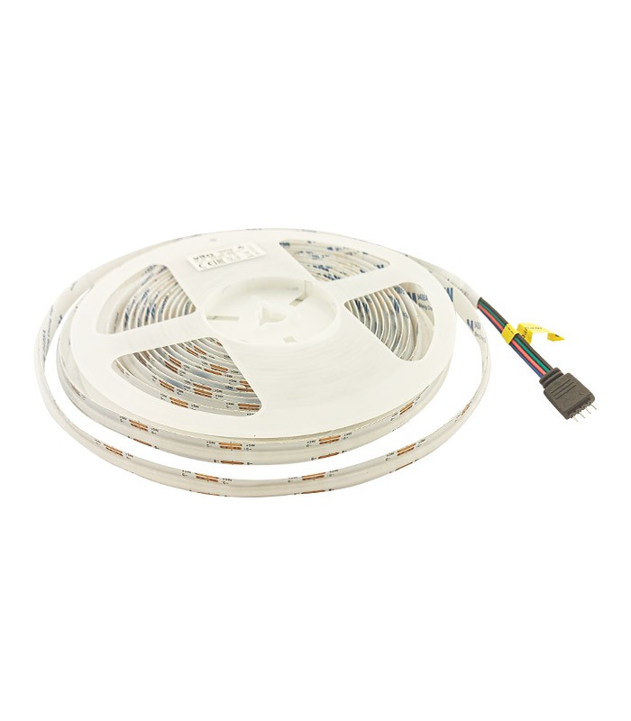 COB LED STRIP LEDStrip+ 24V 576xCOB 14W/m RGB 1400Lm/m IP20 3M Tape 10mm 5m/roll Cut Size 3,1cm 5541040 VITO