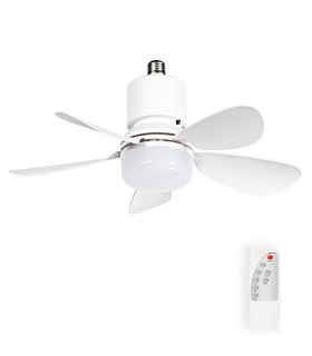 CEILING FAN WITH LED LAMP FANLUX-B5 6W 6500K 510Lm 42CM WHITE REMOTE 2027730 VITO