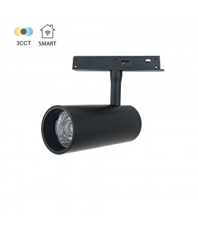 MAGNETIC LED TRACK LAMP MAGNA-H S1 12W 3CCT (3000K/4000K/6000K) 1140Lm 15° 5x12CM 48V 2102133 VITO