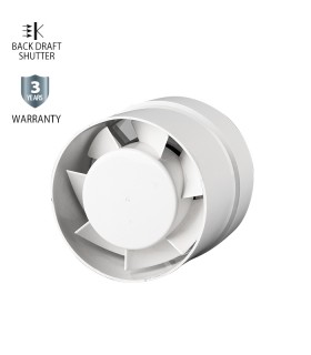 AIR VENTILATION VENTI-P120 PIPE Φ120MM 15W WHITE WITH PLASTIC SHUTTER  8005310 VITO