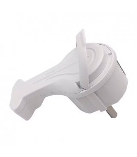 PLUG WITH HANDLE SLIMMY 16A 250V WHITE EARTH FLAT SCHUKO 8002900 VITO