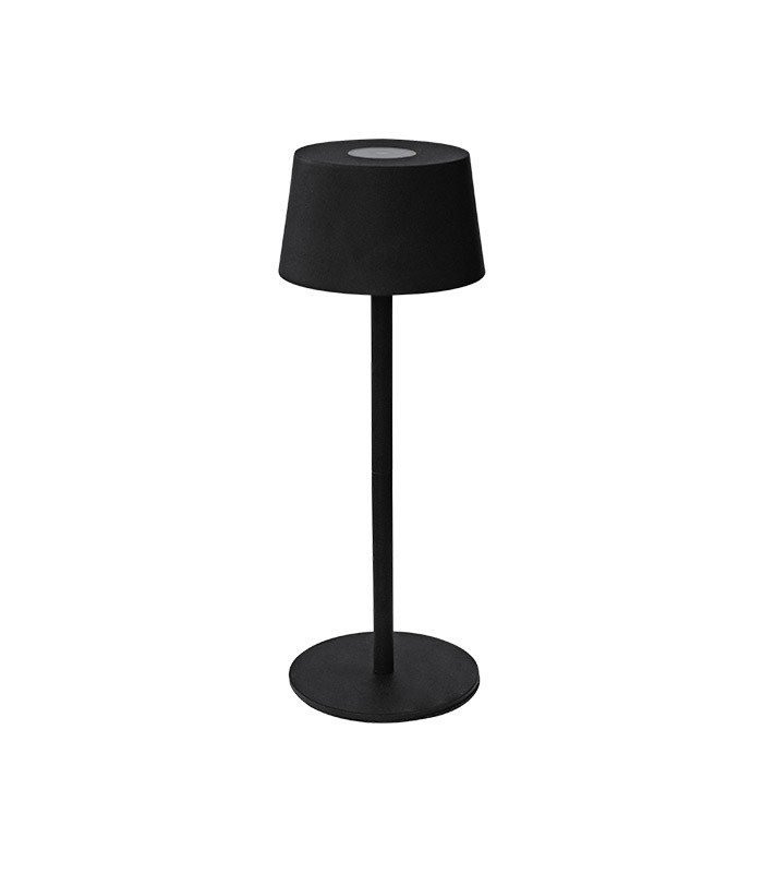 RECHARGEABLE LED TABLE LAMP AURORA 3W 3000K BLACK 3xDIM 5V-USB LI-ION IP44 5301820 VITO