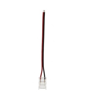 LED STRIP CONNECTOR CONMS8 8MM-SINGLE WITH 10CM CABLE TRANSPARENT 2PCS-BAG 5520312 VITO