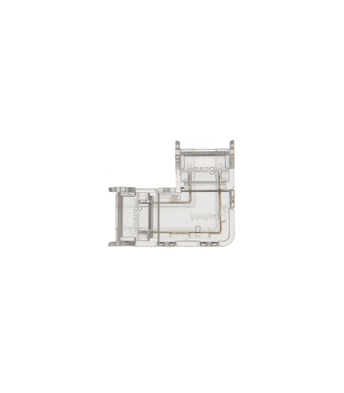 LED STRIP CONNECTOR CONMS8 8MM-SINGLE L-SHAPE TRANSPARENT 2PCS-BAG 5520332 VITO