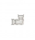 LED STRIP CONNECTOR CONMS8 8MM-SINGLE L-SHAPE TRANSPARENT 2PCS-BAG 5520332 VITO