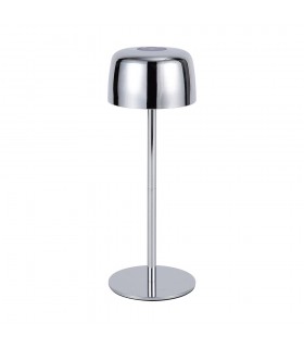 RECHARGEABLE TABLE LAMP ZENIT 3W 3000K SILVER 3xDIM 5V-USB LI-ION IP44   5301880 VITO