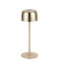 RECHARGEABLE TABLE LAMP ZENIT 3W 3000K GOLD 3xDIM 5V-USB LI-ION IP44   5301870 VITO