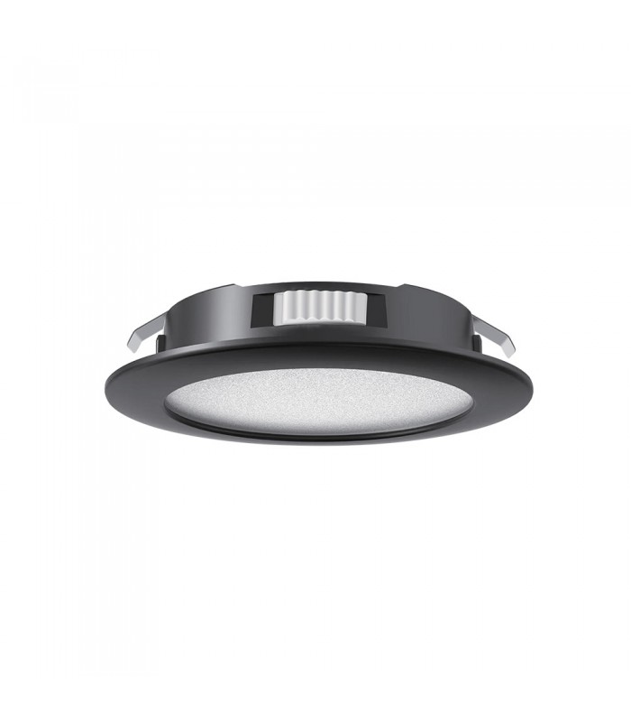LED FURNITURE SPOT FURNILUX 4W 3CCT(3000K/4000K/6500K) 300Lm Φ55MM-CUT BLACK 12V IP44 PLASTIC 60CM CABLE 2028020 VITO