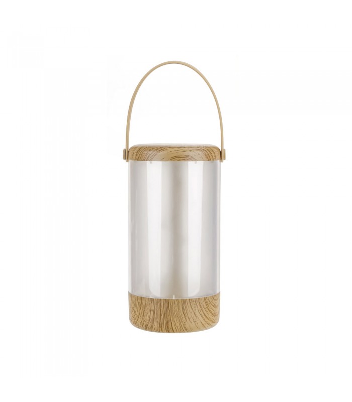 MINI LED NIGHT LAMP BARREL WOOD 3W 3000K 150Lm TOUCH CONTROL IP65 14500 Li BATTERY 5200860 VITO