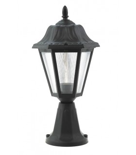 OUTDOOR GARDEN LIGHT VERONA-45 E27 BLACK IP44  PLASTIC Φ240x450mm BLACK 3242060 VITO