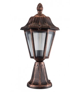 OUTDOOR GARDEN LIGHT VERONA-45 E27 IP44  PLASTIC Φ240x450mm ANTIQUE 3242090 VITO