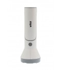 RECHARGEABLE TORCH LAMPAS-8 3W+1,4W 190Lm 6000K (COOL WHITE) WHITE & GREY  5000420 VITO