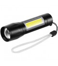 RECHARGEABLE TORCH FLASH-1 3W 200Lm 6000K (COOL WHITE) ALUMINIUM BLACK 5000480 VITO