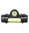 RECHARGEABLE HEAD LIGHT FLASH-5 1W+2W 120Lm 6000K (COOL WHITE) BLACK 5000520 VITO