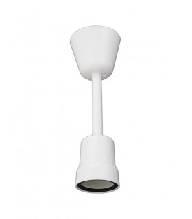 E27 LAMPHOLDER WITH ROSETE & TERMINAL WHITE 7300190 VITO