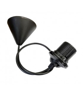 E27 LAMPHOLDER WITH CABLE, ROSETE & TERMINAL BLABK 7300210 VITO