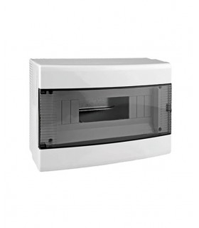 FUSE BOX SURFACE MOUNTED 1 LINE 2-6 POSITIONS WITH SEMI TRANSPARENT DOOR 8006060 VITO