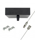 PENDANT SET FOR SURFACE LINEAR FIXTURES BLACK 1,5M 9910020 VITO