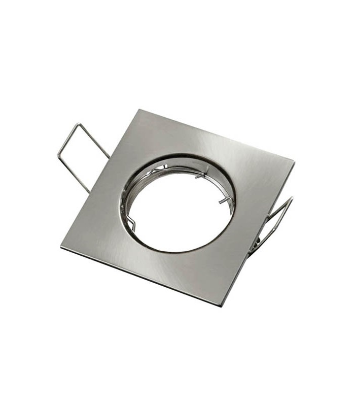 SPOT LIGHT FIXTURE RECESSSED MOUNTED METALLICA S SQUARE GU10 80x80mm NICKEL MAT  2012950 VITO