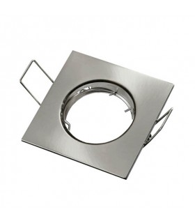 SPOT LIGHT FIXTURE RECESSSED MOUNTED METALLICA S SQUARE GU10 80x80mm NICKEL MAT  2012950 VITO