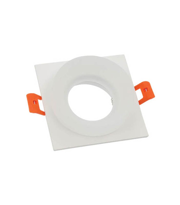 SPOT LIGHT FIXTURE RECESSSED MOUNTED DONNA 01 SQUARE GU10 92x92x45mm WHITE  2012790 VITO