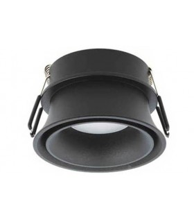 SPOT LIGHT FIXTURE RECESSSED MOUNTED DONNA X1 ROUND GU10 Φ80x45mm BLACK  2012720 VITO
