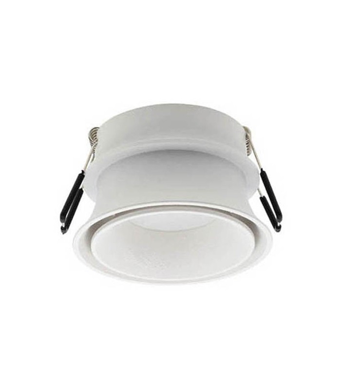 SPOT LIGHT FIXTURE RECESSSED MOUNTED DONNA X1 ROUND GU10 Φ80x45mm WHITE  2012730 VITO