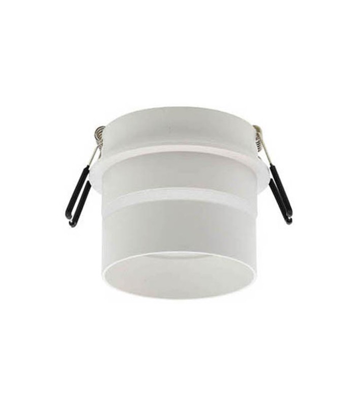 SPOT LIGHT FIXTURE RECESSSED MOUNTED DONNA X2 ROUND GU10 Φ70x60mm WHITE WITH TRANSPARENT 2012750 VITO