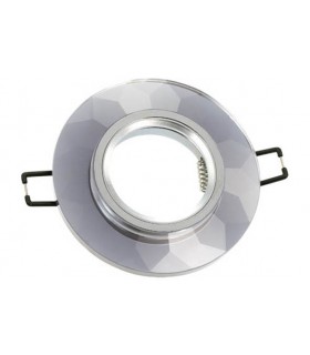 SPOT LIGHT FIXTURE RECESSED MOUNTED PALACE-01 ROUND CHROME GU5.3 MR16  2012100 VITO