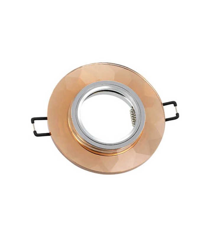 SPOT LIGHT FIXTURE RECESSED MOUNTED PALACE-01 ROUND COPPER GU5.3 MR16  2012120 VITO