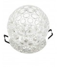 SPOT LIGHT FIXTURE RECESSED MOUNTED ROUND PALACE-06 G9 CHROME & GLASS Φ80x90mm 2012320 VITO